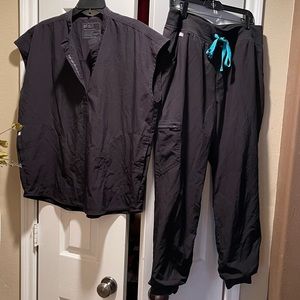 Figs Freex Lined Jogger Scrub pants L